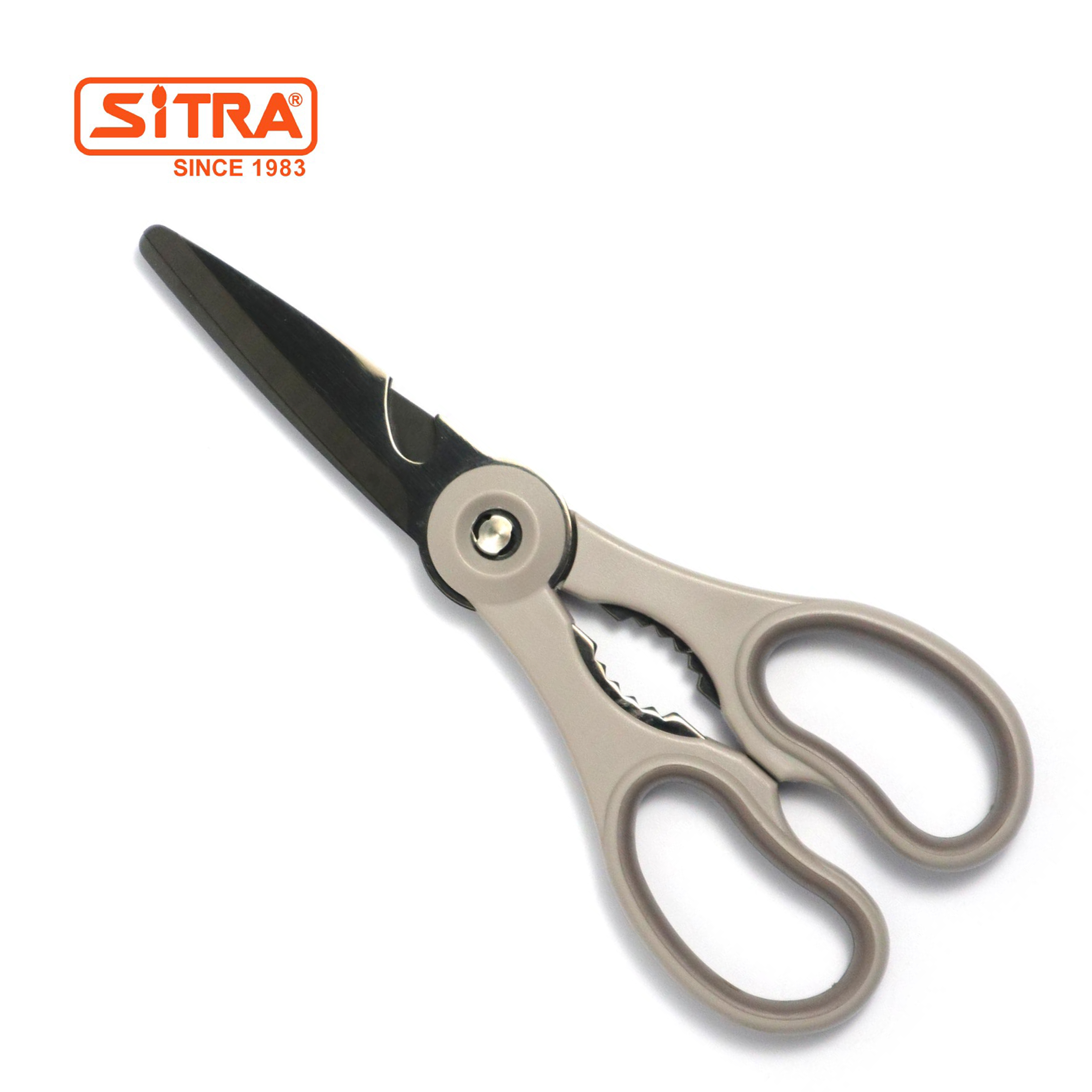 SITRA 不銹鋼＋黑鈦金屬 3合1多功能左手廚剪(可拆式)