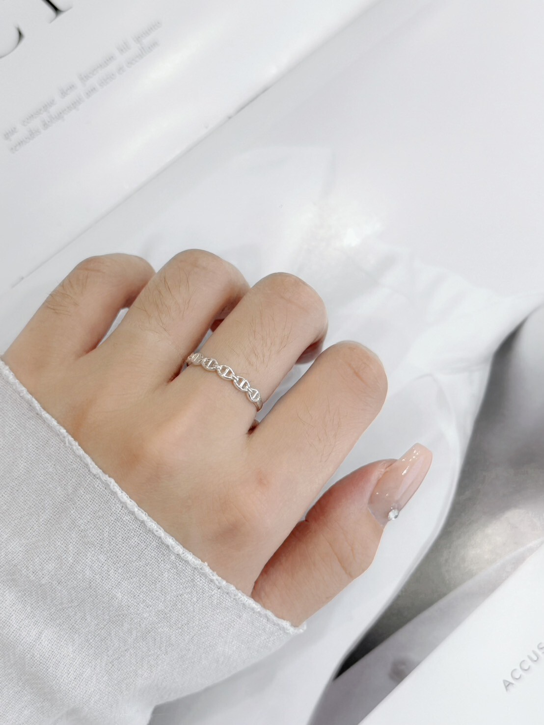 純銀小豬鼻戒指