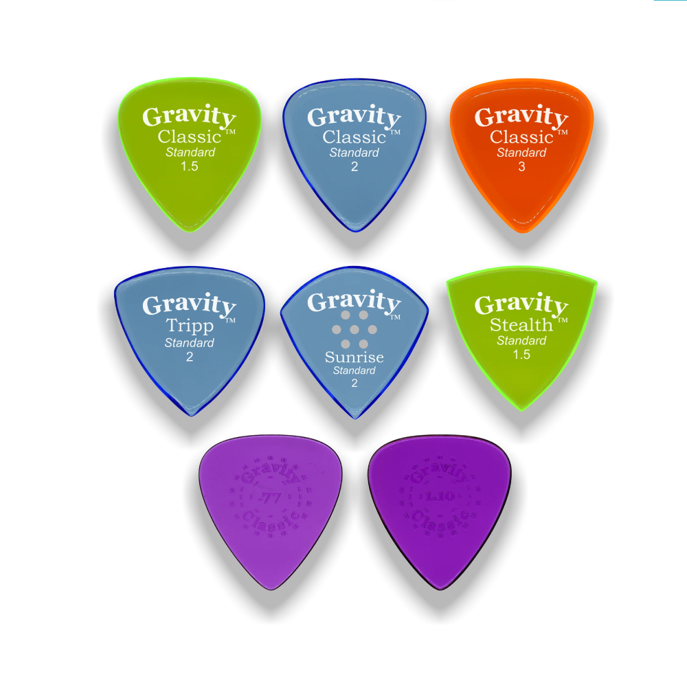 GRAVITY GRAVITY / 8片裝組合 禮物包 (Classic/Sunrise/Tripp/Stealth/Thin Classic) — 三峽配件 / 週邊｜YA! 玩音樂