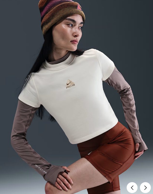 NIKE / Nike ACG Women's Dri-FIT short T-shirt / white /  JUL25