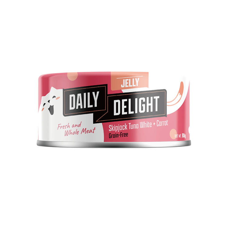 (6罐平均$15/罐) Daily Delight JELLY 啫喱 白鰹吞拿魚+胡蘿蔔 80g