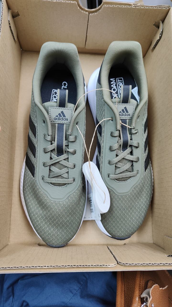 [S] ADIDAS BLACK 1756667 SPORTSWEAR SNEAKERS, JH6983-BLACK (SAD259)