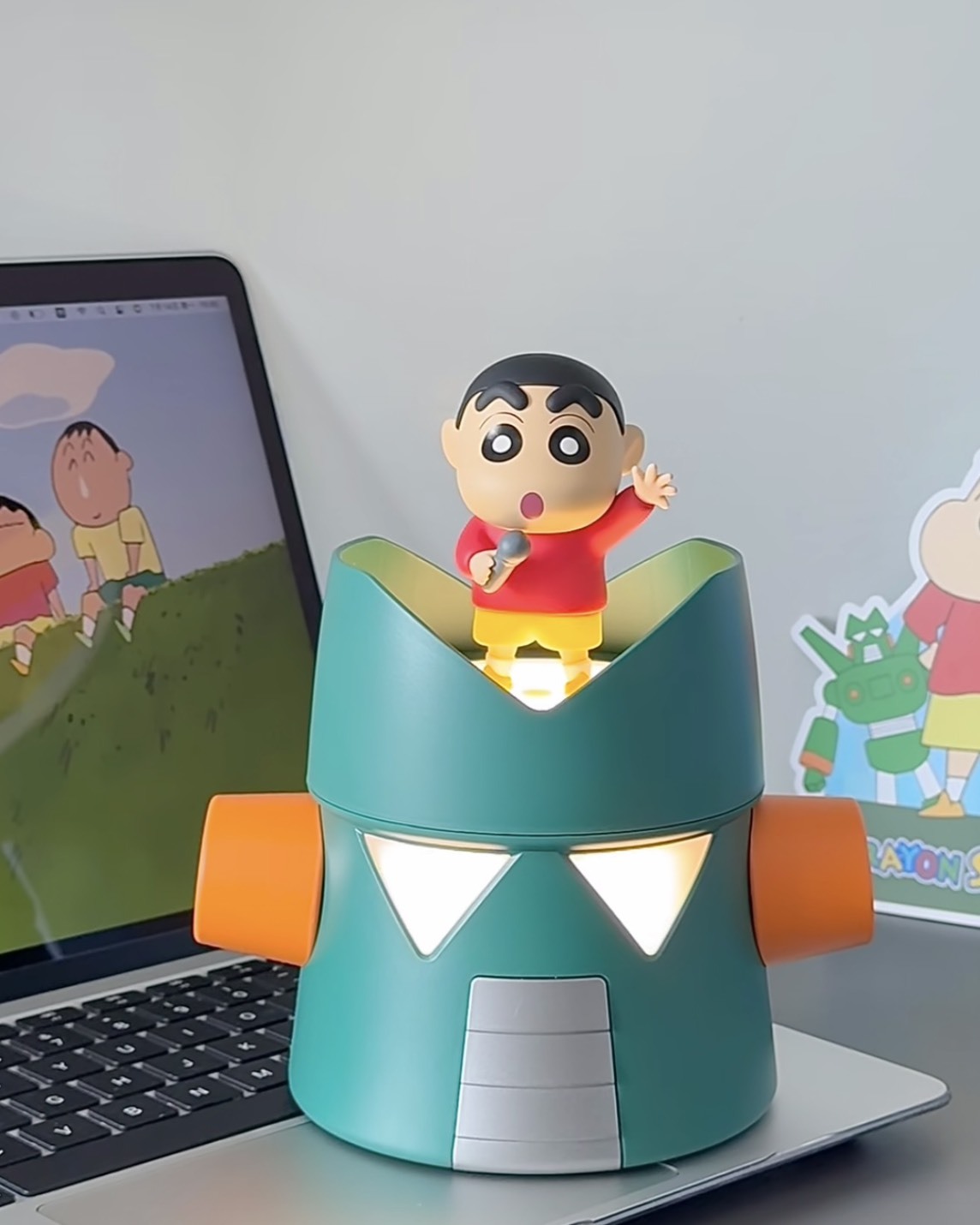 <小編先敗了....>蠟筆小新 康達姆 造型 氛圍燈 藍牙 音響