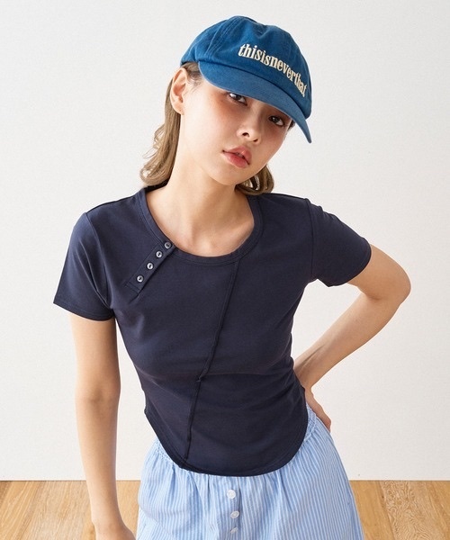 WFE / SIDE HENRY NECK TEE