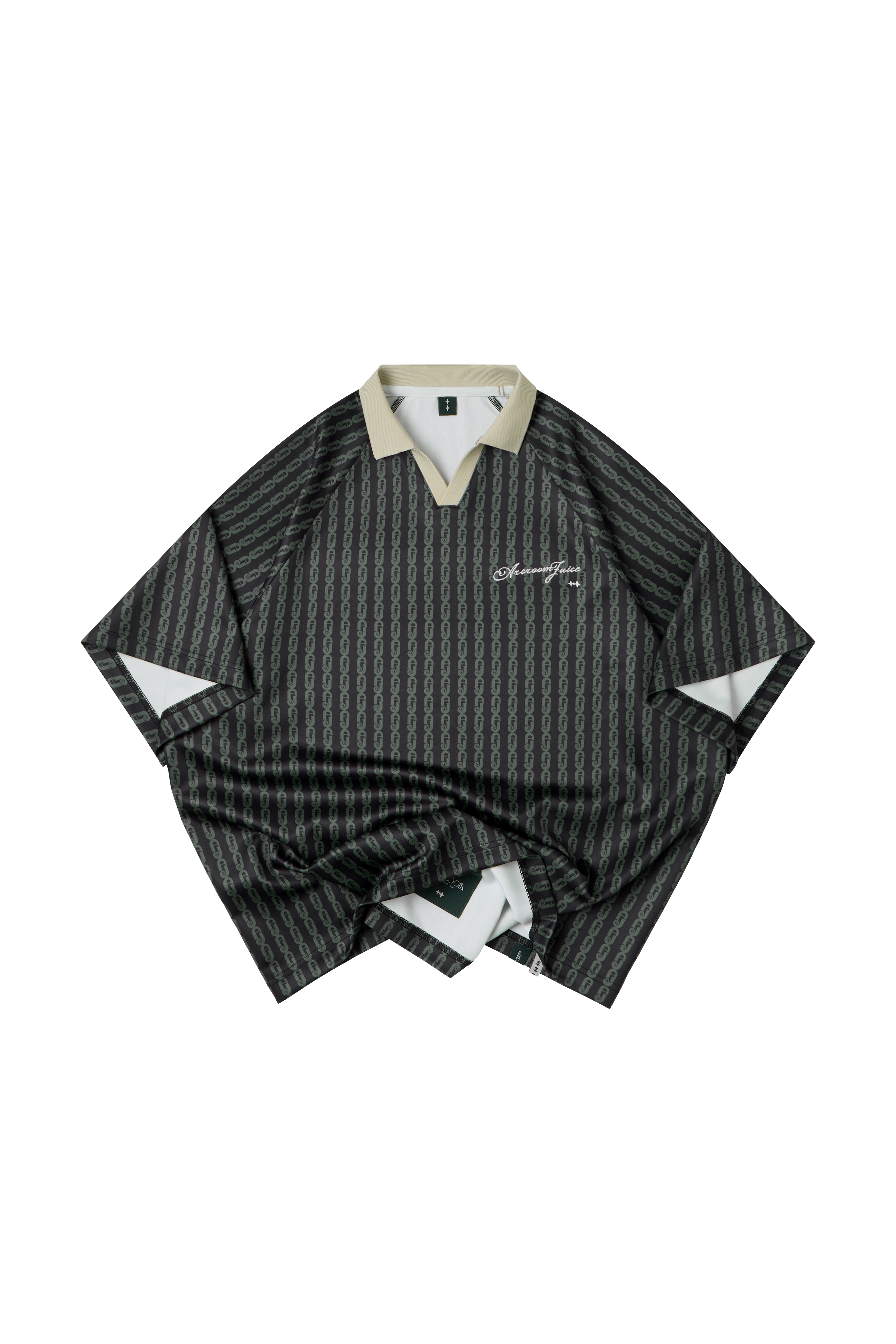 A.J. FULL PRINT SOCCER JERSEY - BLACK