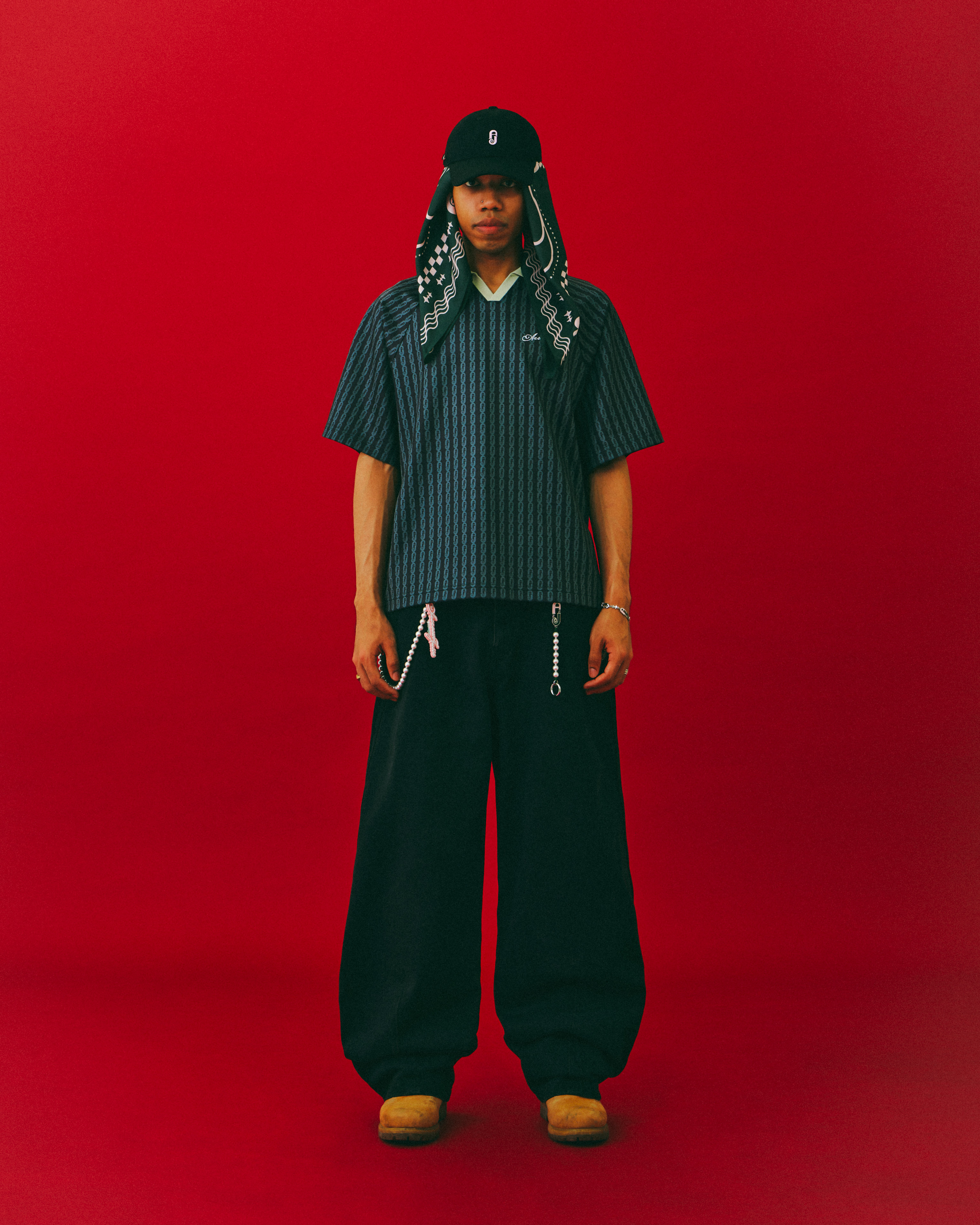 A.J. FULL PRINT SOCCER JERSEY - BLACK