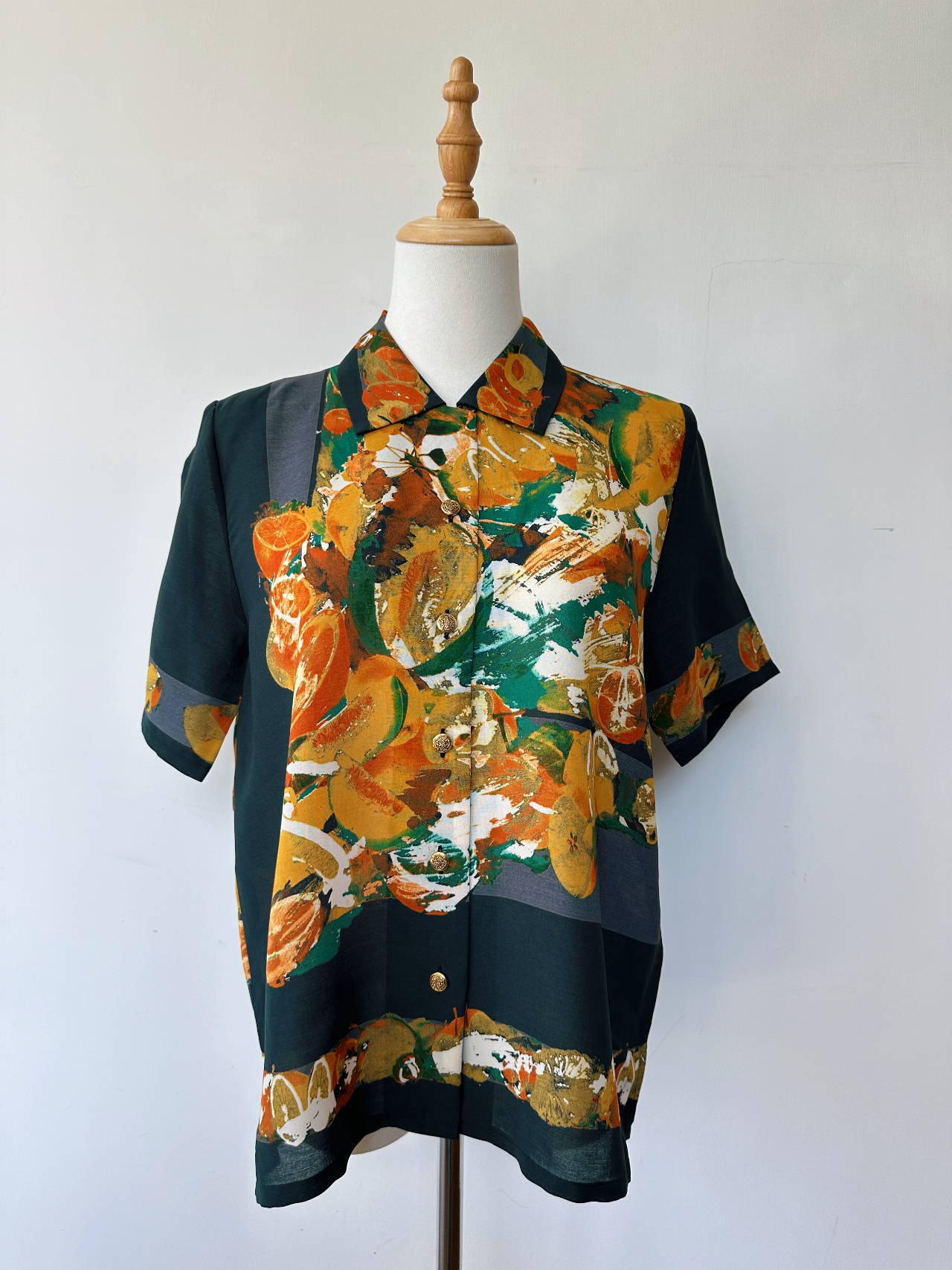 日本製熱帶水果雪紡上衣