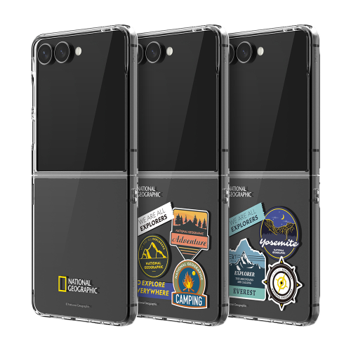 National Geographic - Crystal Clear - Samsung Flip 7 Case 貼身透明防撞手機硬殼