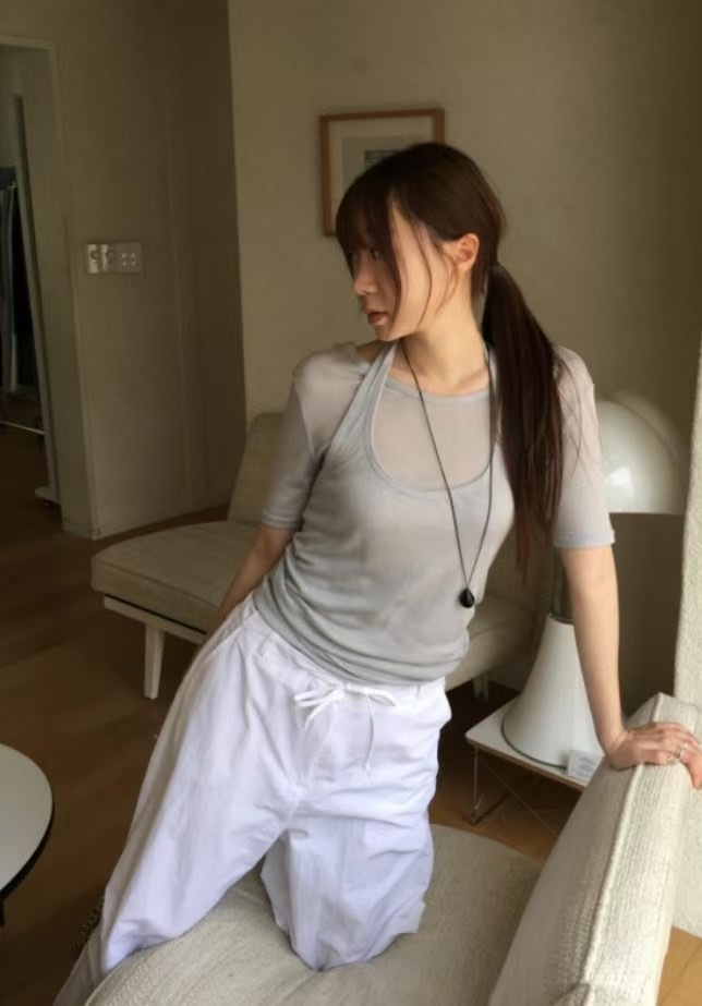 JU2519 網＋掛頸組合 TEE