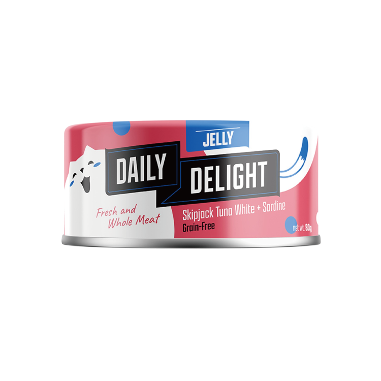 (6罐平均$15) Daily Delight JELLY 啫喱 白鰹吞拿魚+沙丁魚 80g
