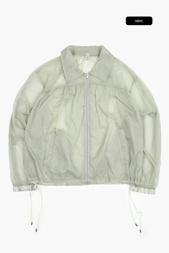 JU2521 羽感透膚風褸