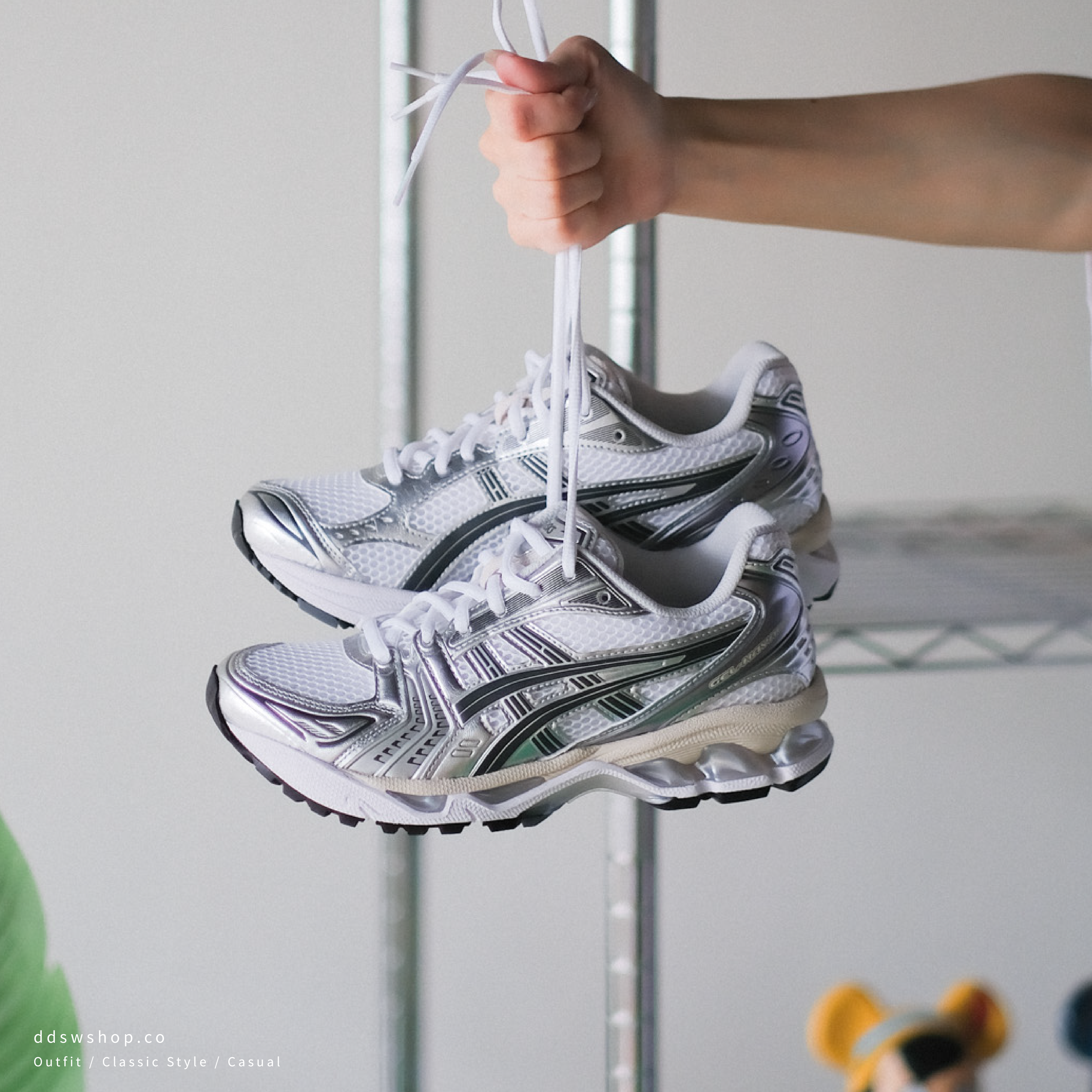 "代購" ASICS GEL-KAYANO 14 "White Graphite Grey" 1203A537-110 銀白