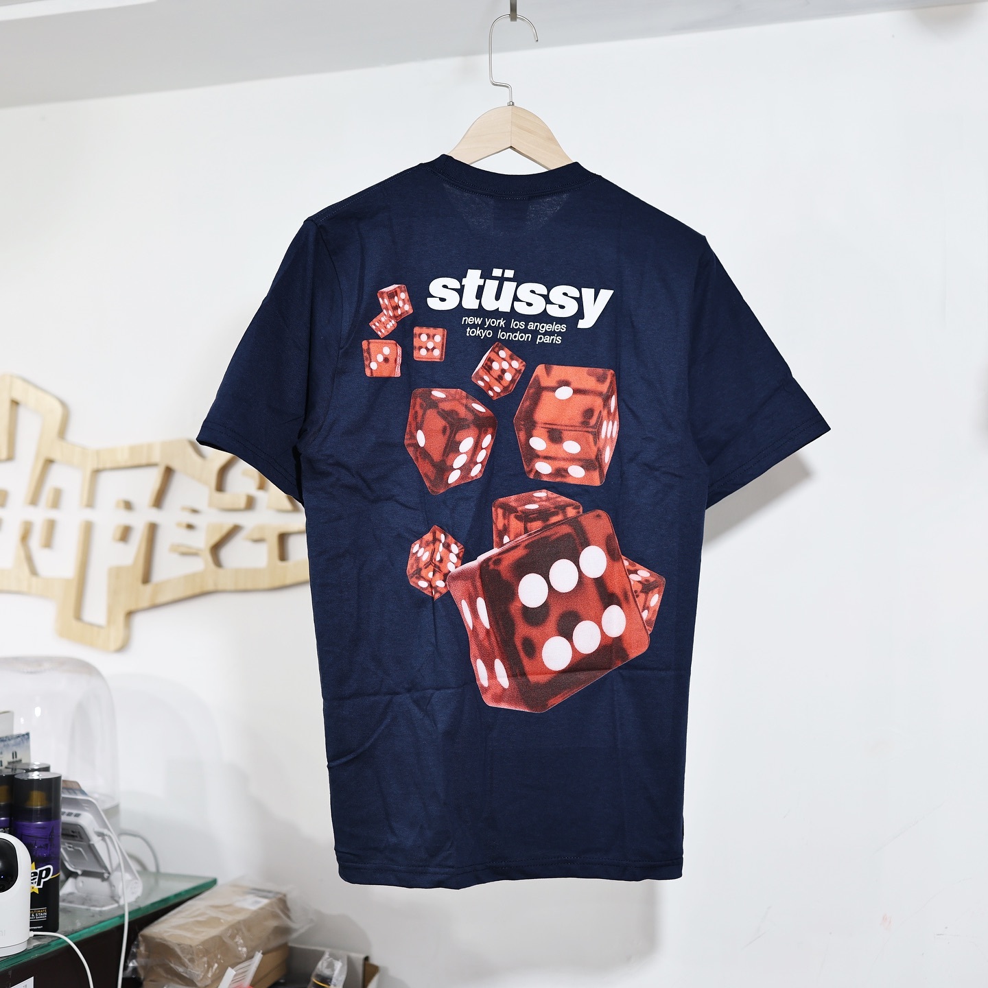 トップス stussy ROLLERS TEE L NAVY Stussy Rollers Tee Navy Men's - SS25 - US