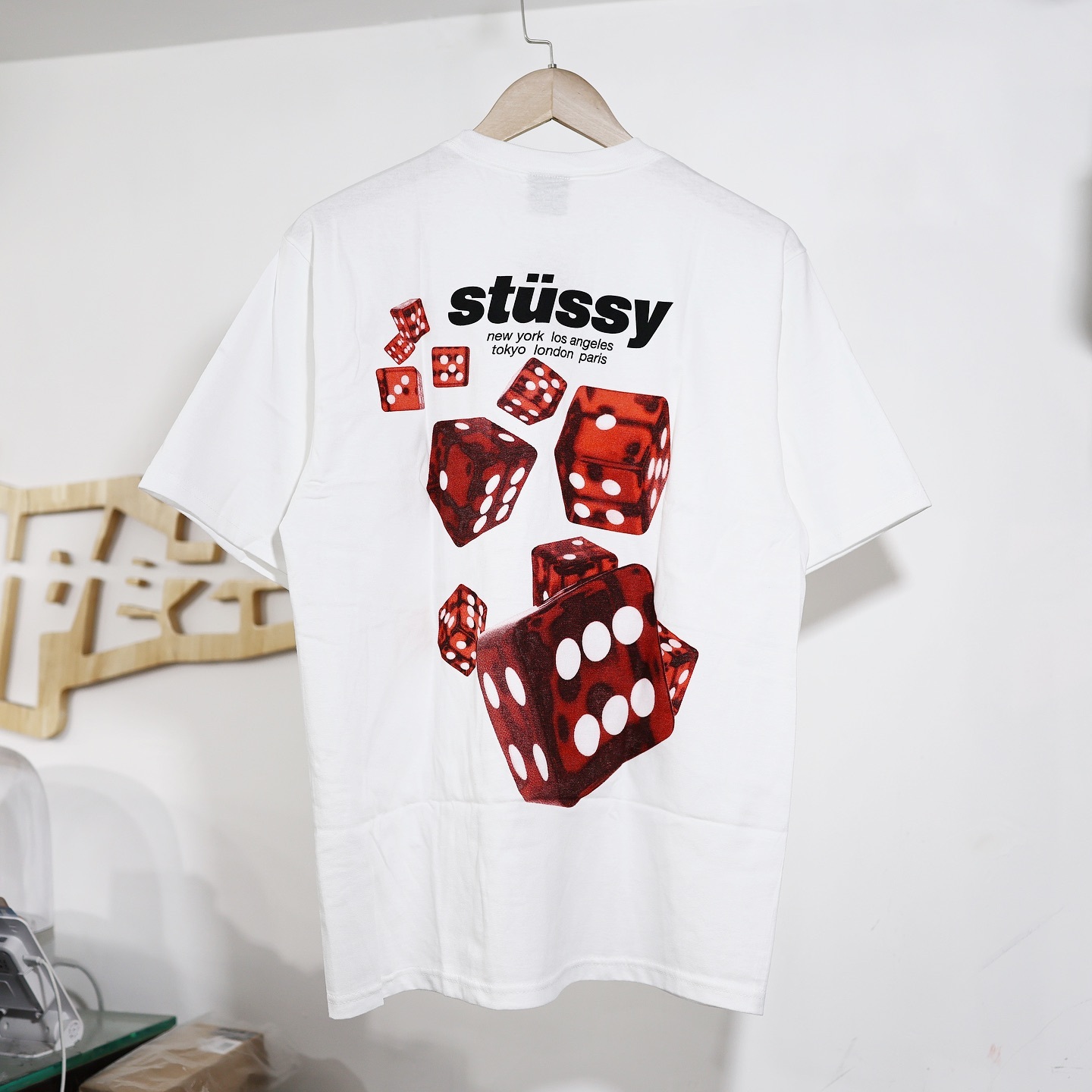 Sサイズ Stussy Rollers Tee ステューシー Tシャツ ホワイト Stussy Rollers Tee 