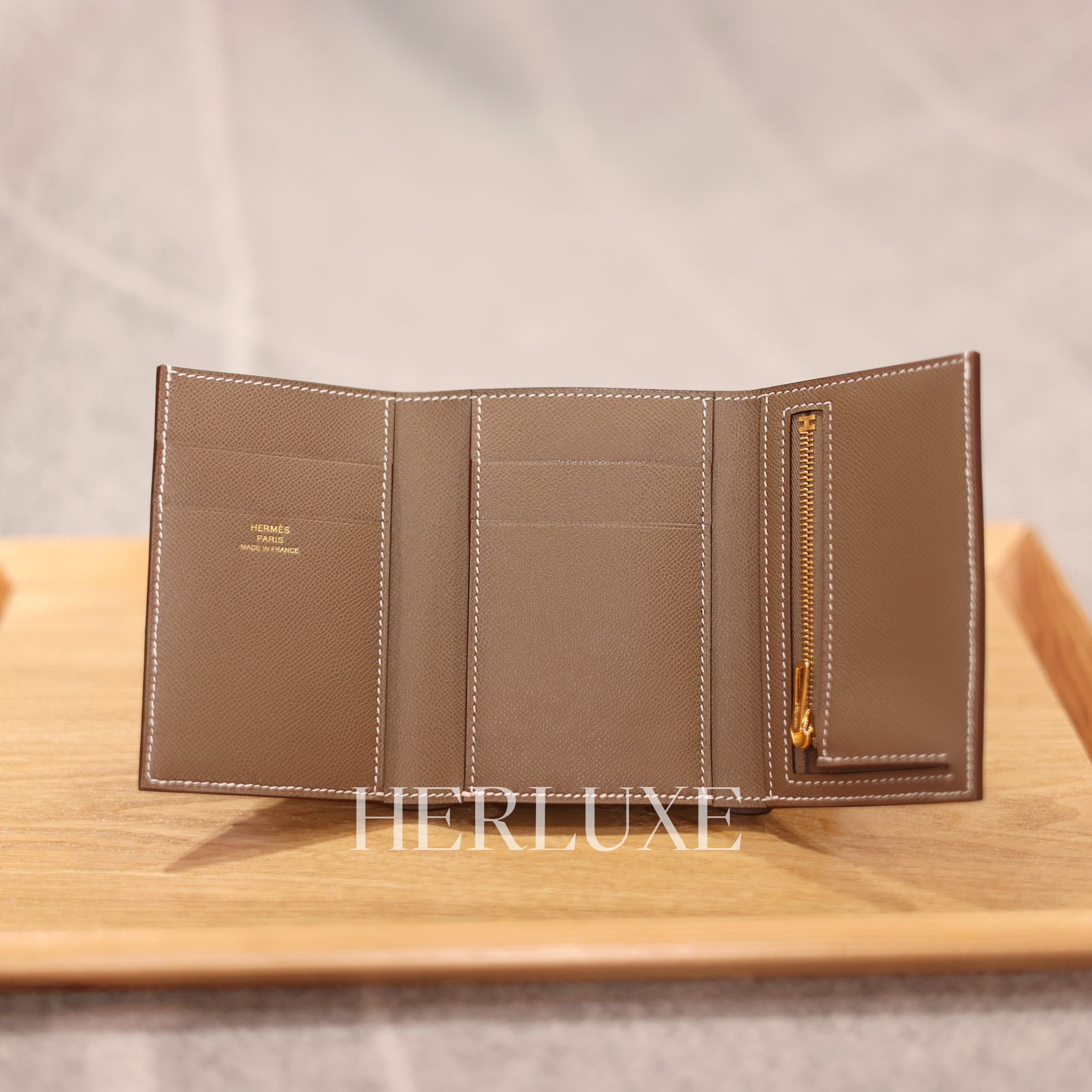 Bearn combine wallet 18 etoupe cc madame