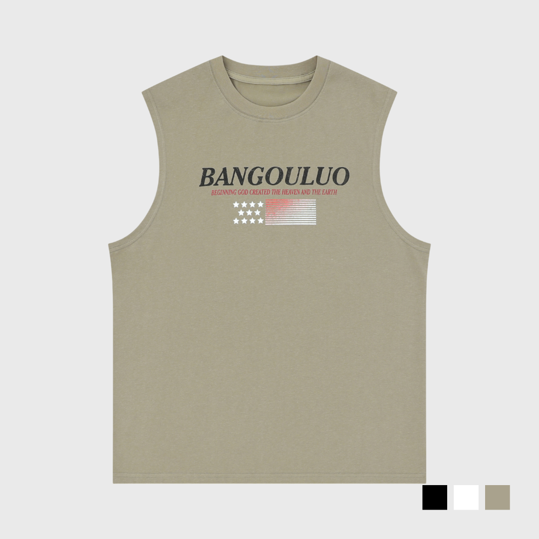 美式國旗無袖背心