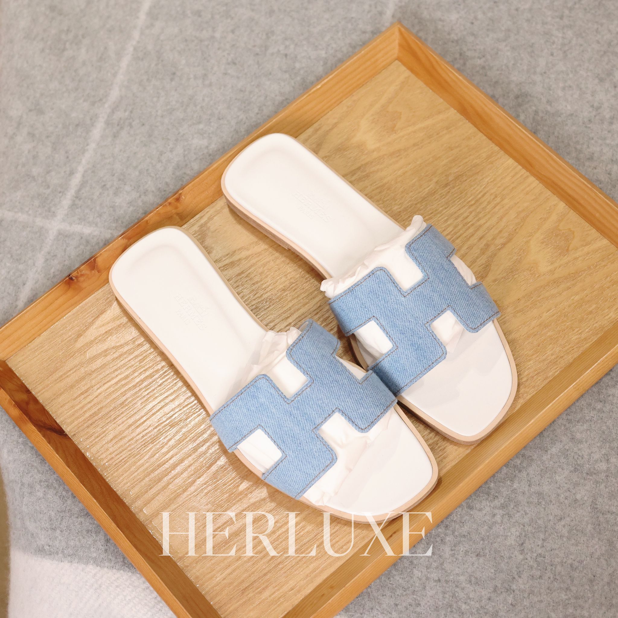 Oran sandal Bleu Clair size 36.5 牛仔布