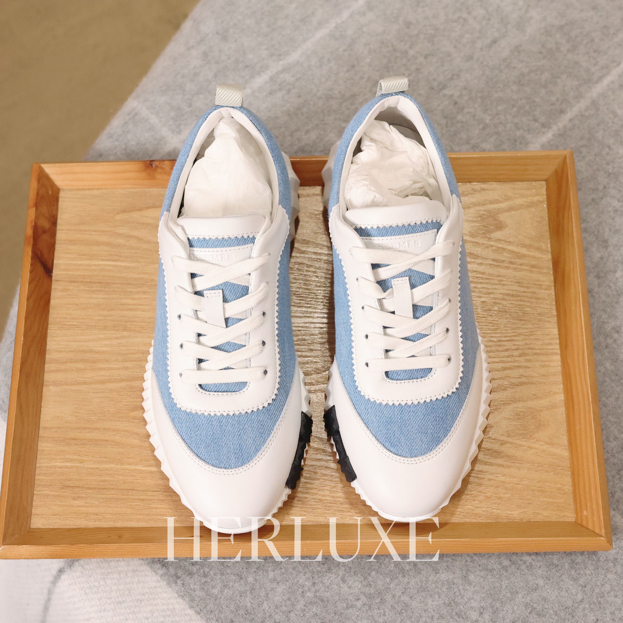 Bouncing sneaker bleu canvas #37
