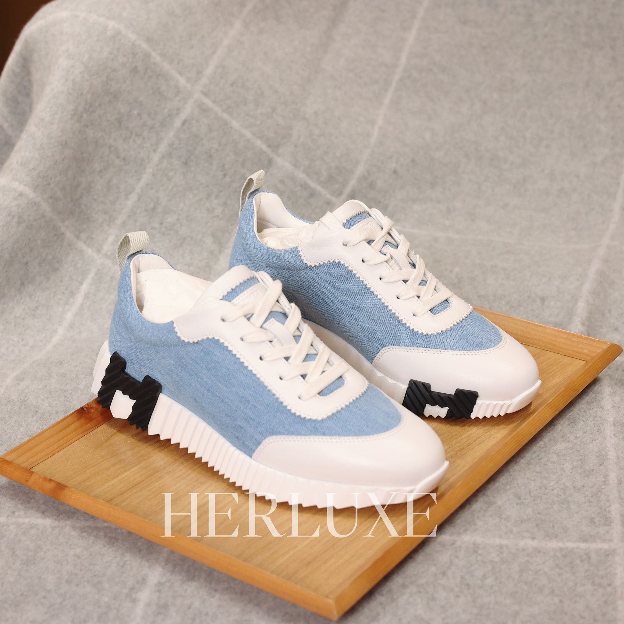 Bouncing sneaker bleu canvas #37