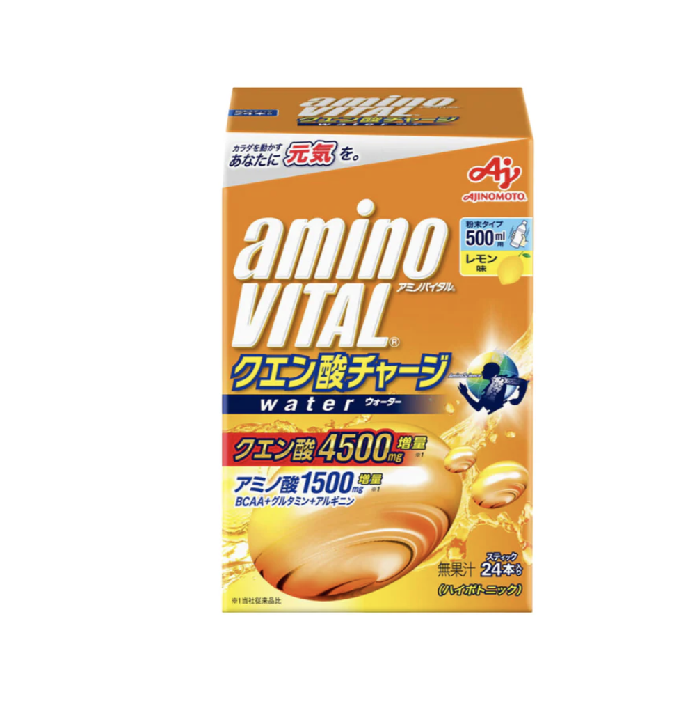aminoVITAL Citric Acid Charged Water 檸檬酸飲料運動補充劑 (一盒二十四包)