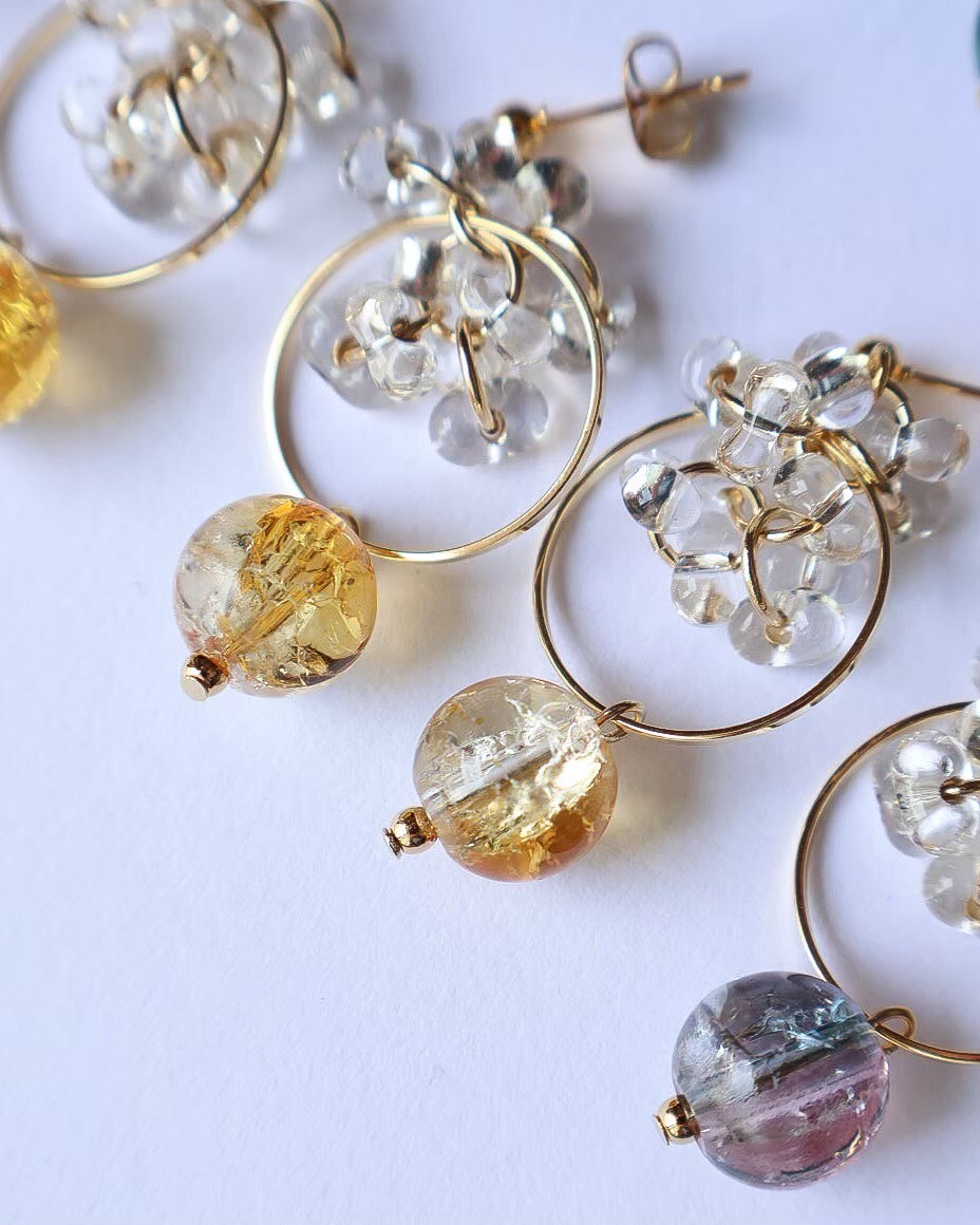 [glowglad] mizutama-水玉 | 檸檬 | 耳針 | NO.90