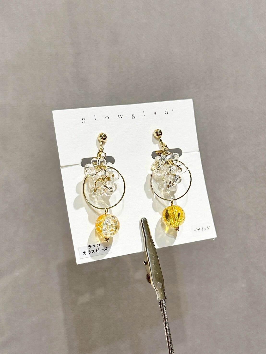 [glowglad] mizutama-水玉 | 檸檬 | 耳夾 | NO.91