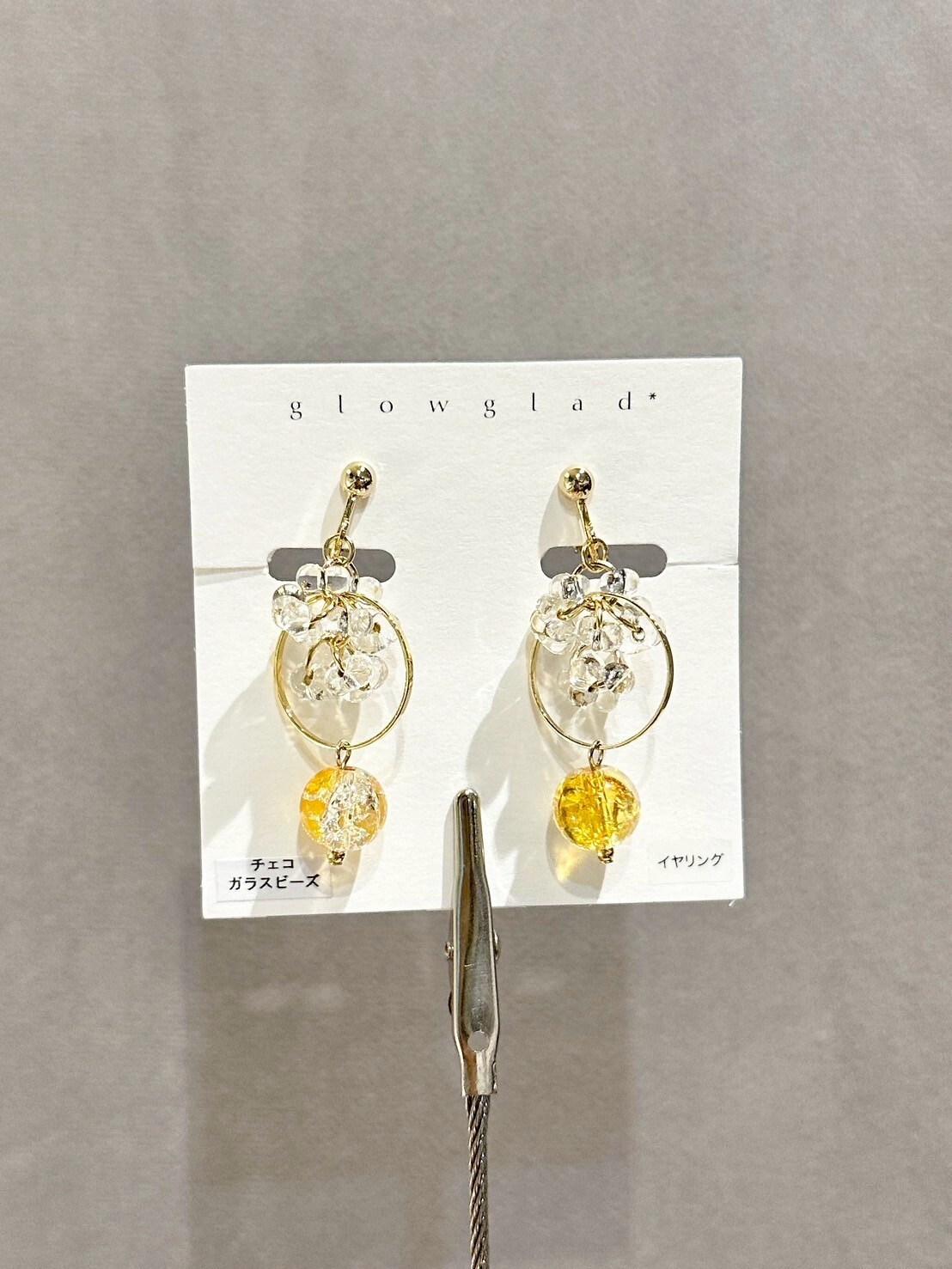 [glowglad] mizutama-水玉 | 檸檬 | 耳夾 | NO.91