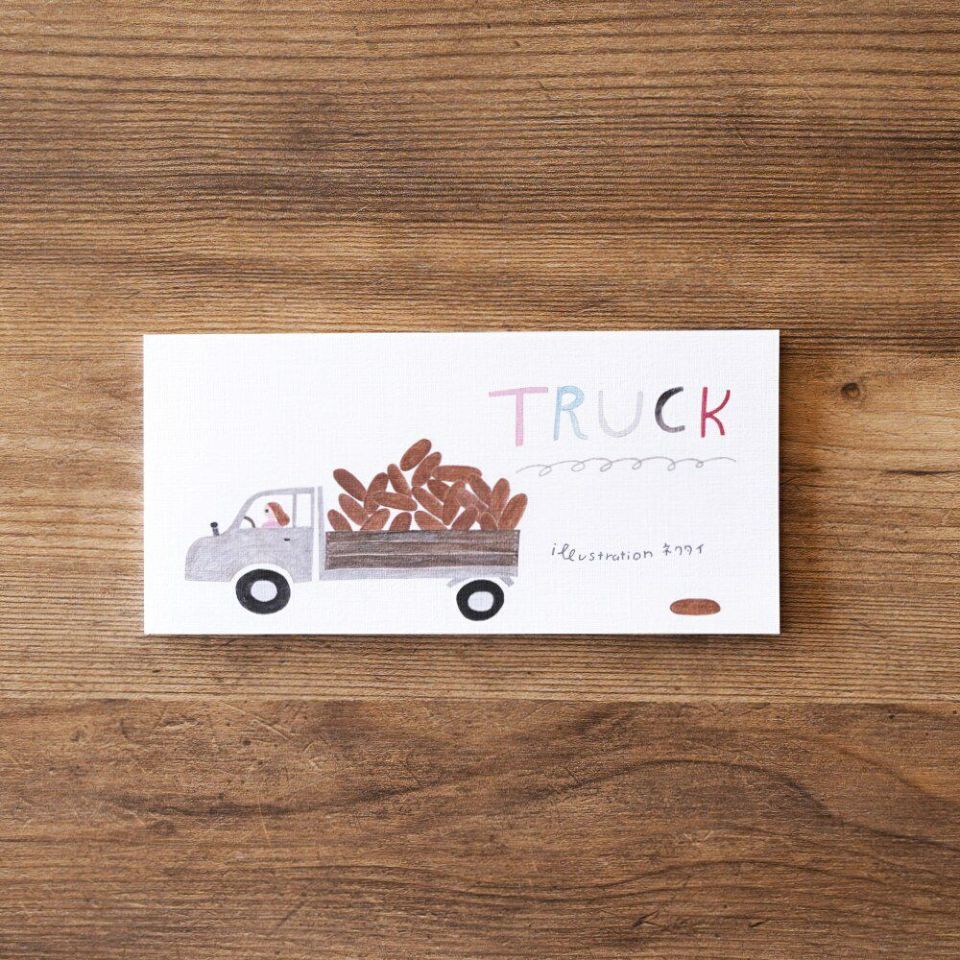 表現社／便條信紙／「necktie」卡車