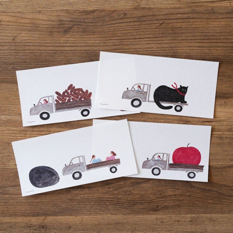 表現社／便條信紙／「necktie」卡車