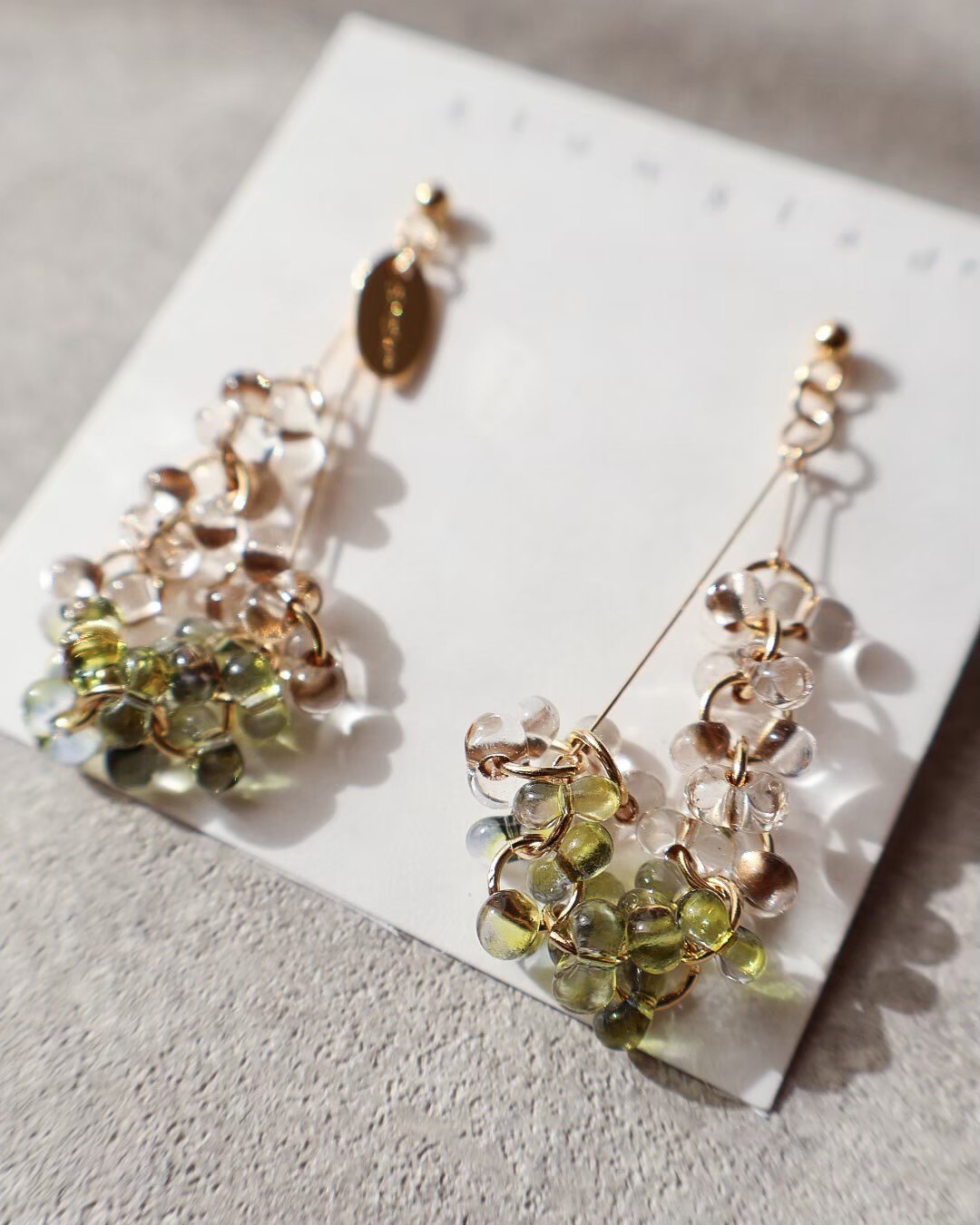 [glowglad] ruban | 綠色 | 耳針 | NO.65