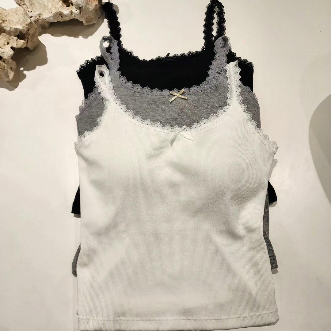 TW2527 lace 全棉bra top