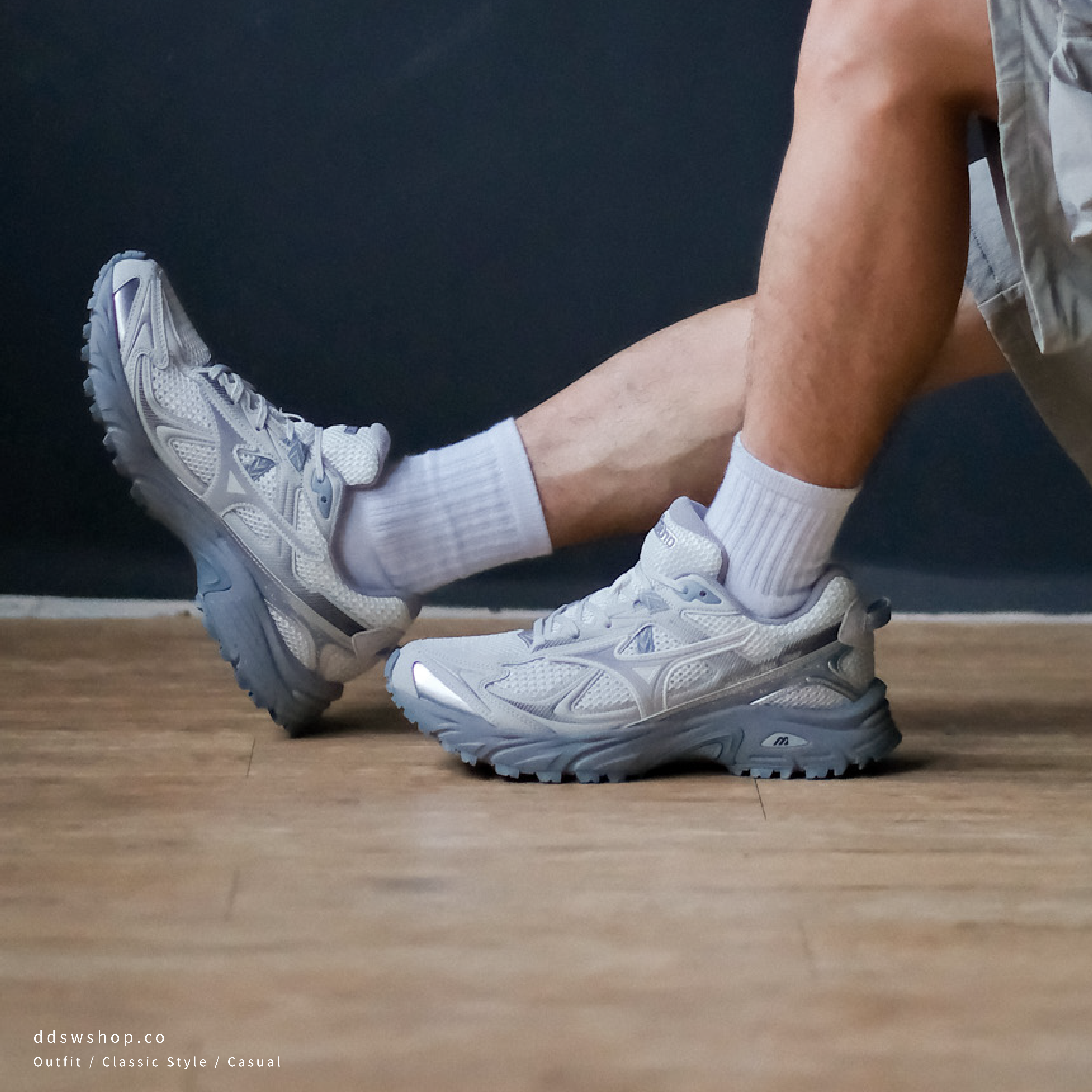 "代購" Mizuno FIYI TL V2 機能復古鞋 灰白 男女鞋