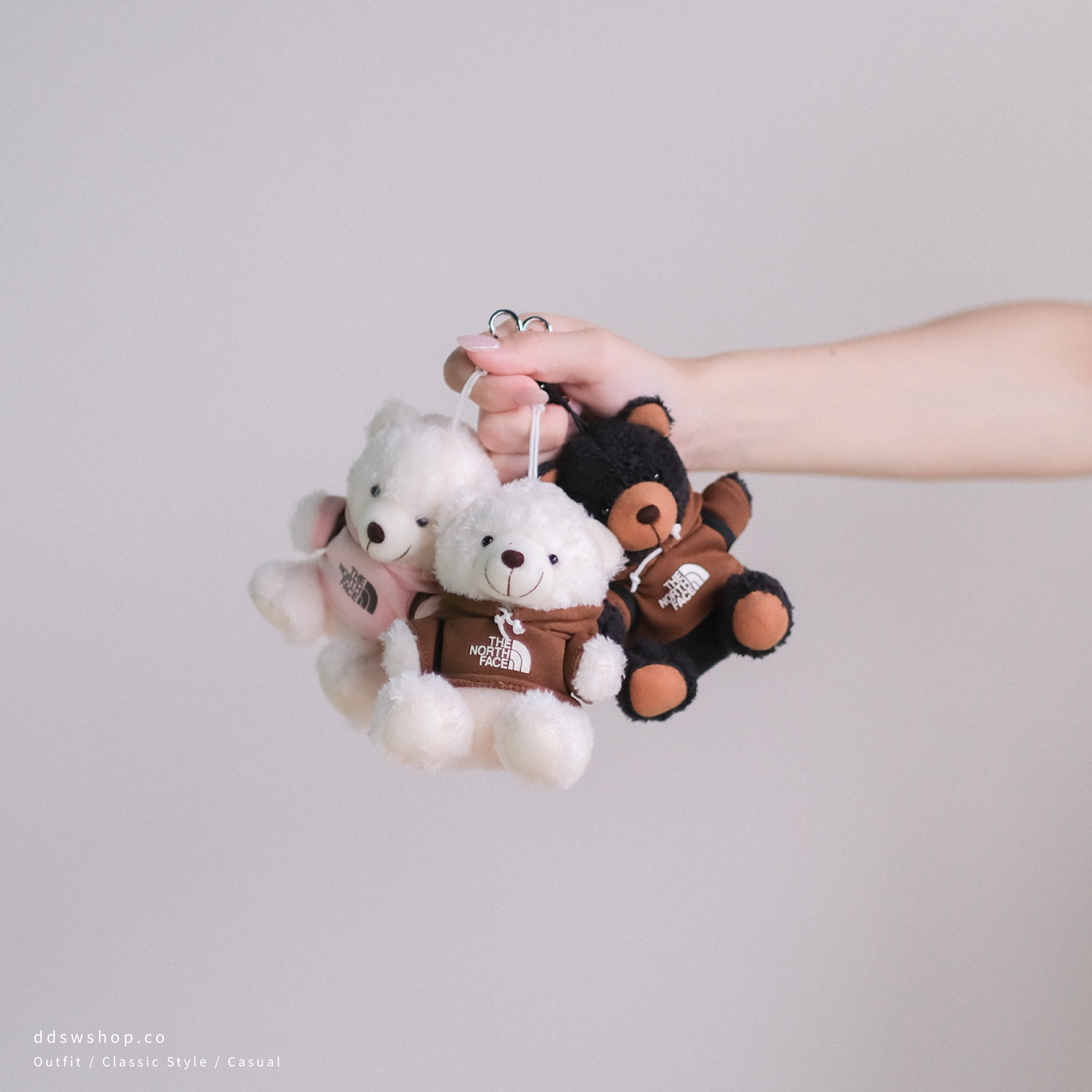 "現貨" THE NORTH FACE 北臉 帽踢小熊鑰匙圈