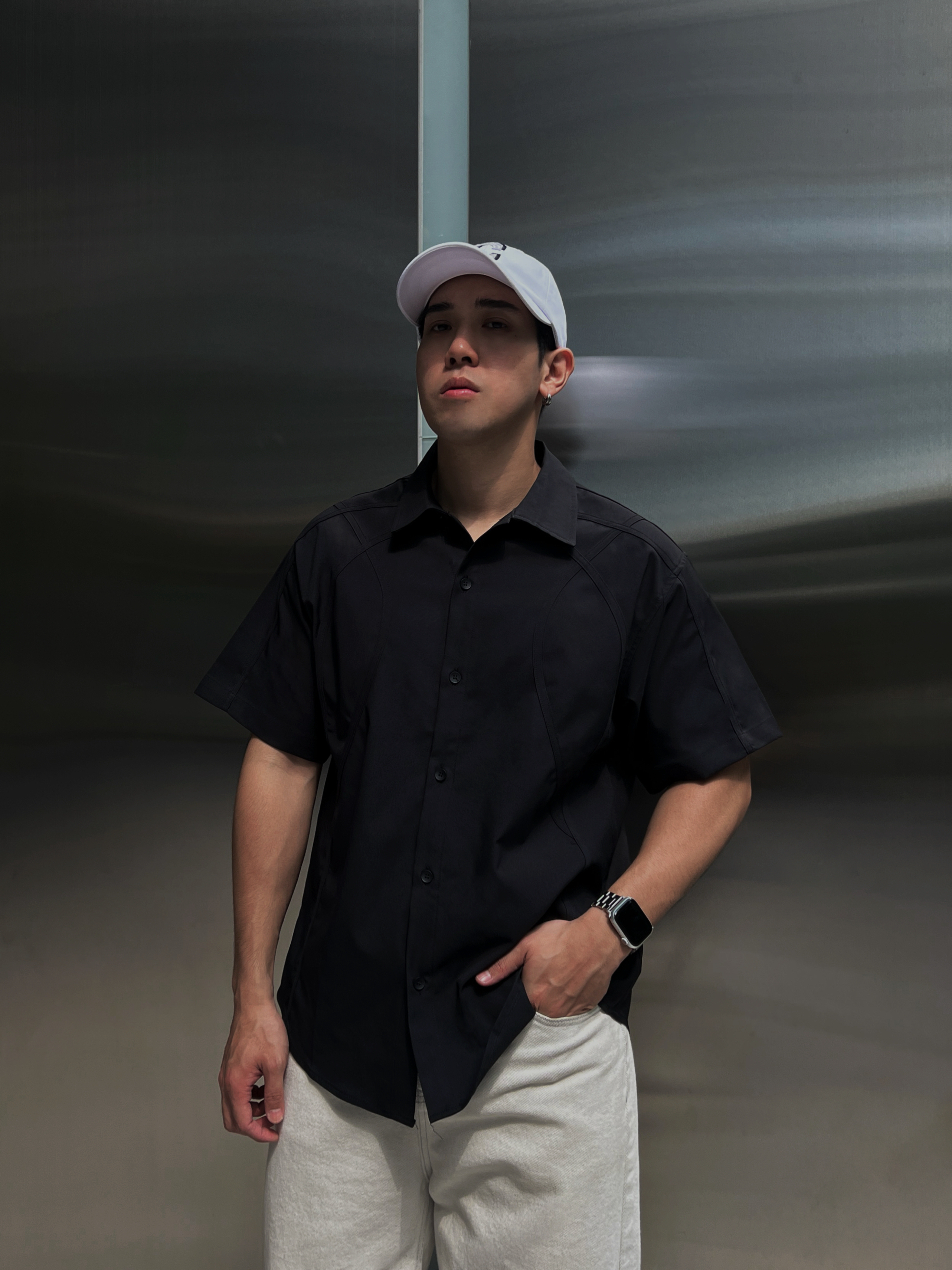 [1atm] 立體-特殊剪裁襯衫