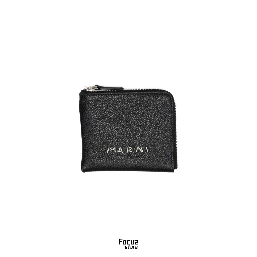 【Focus Store】預購 MARNI Zip Around Leather Wallet "Black" 黑色 拉鍊錢包