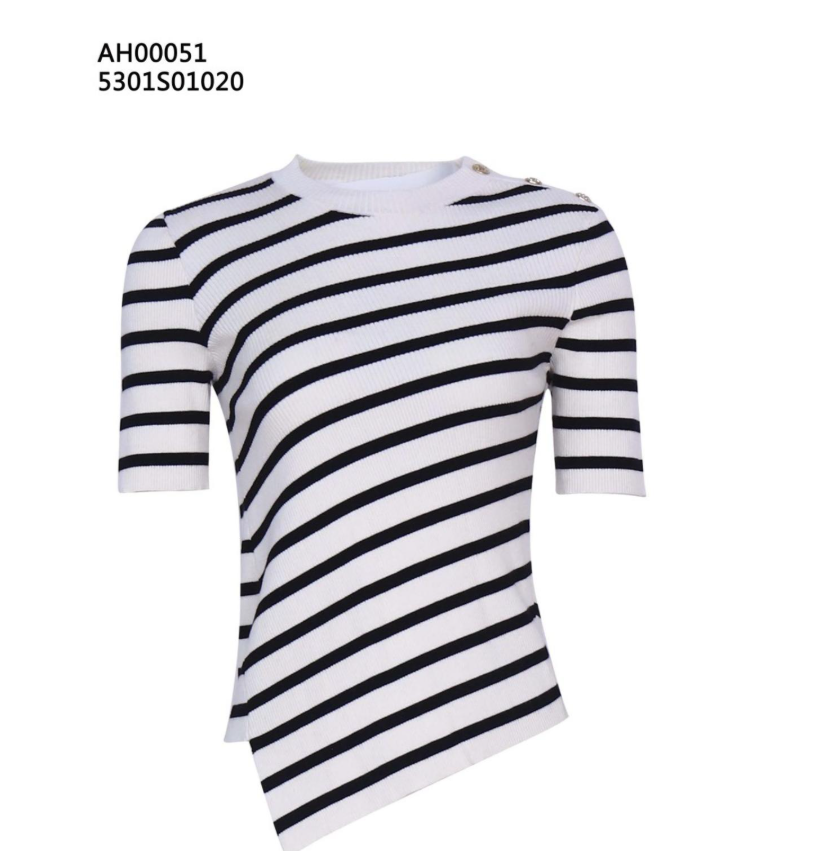 5301S01020 條紋針織上衣