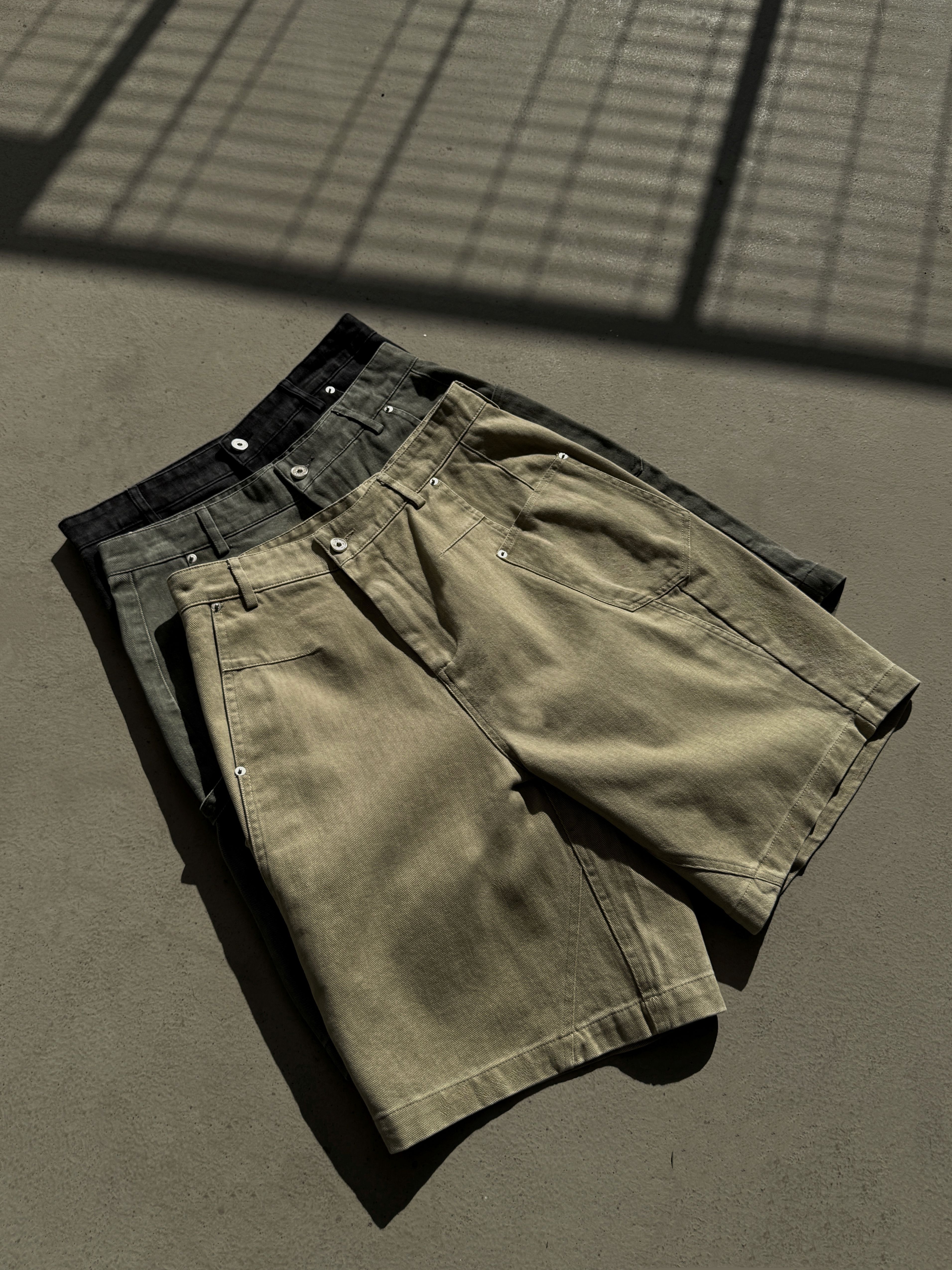 [1atm] 側拉環-牛仔短褲