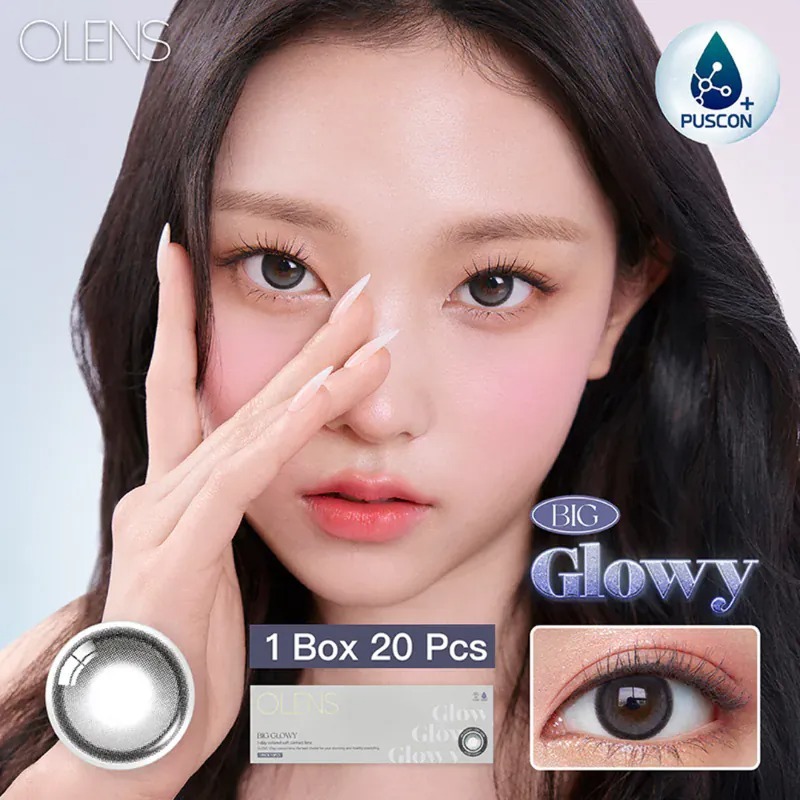 [大直徑] OLENS Big Glowy 1 Day Gray 琉璃灰｜日拋彩妝隱形眼鏡｜每盒20片