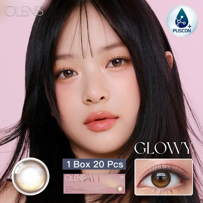 OLENS Eyelighter Glowy 1 Day Brown 琉璃棕｜日拋彩妝隱形眼鏡｜每盒20片