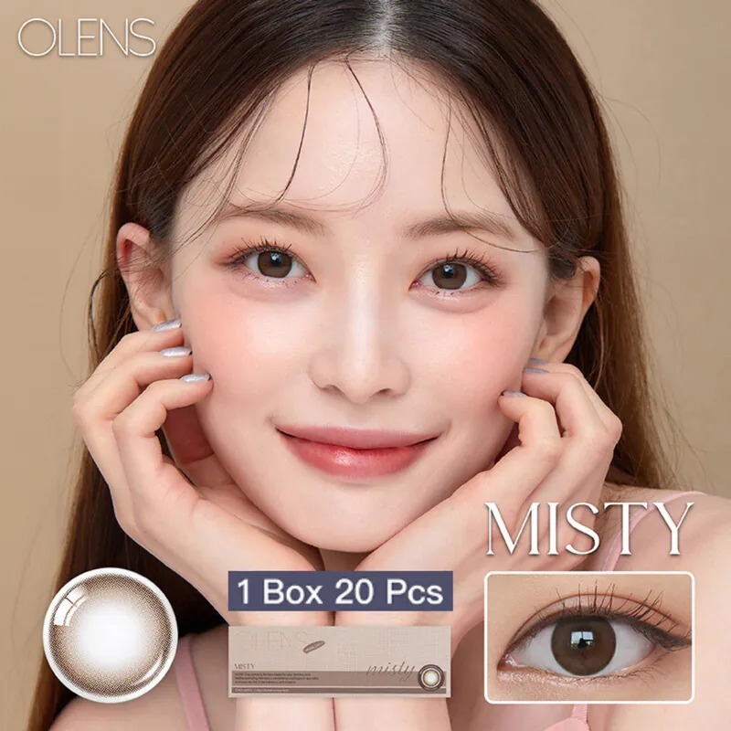 OLENS Misty 1 Day Natural Choco｜日拋彩妝隱形眼鏡｜每盒20片