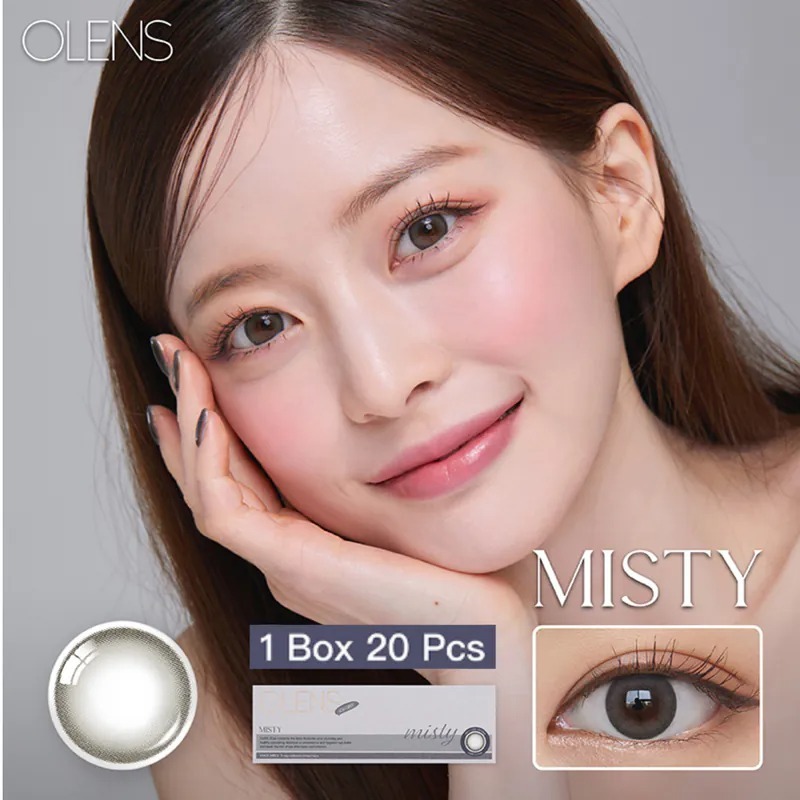 OLENS Misty 1 Day Ash Gray 迷霧灰｜日拋彩妝隱形眼鏡｜每盒20片