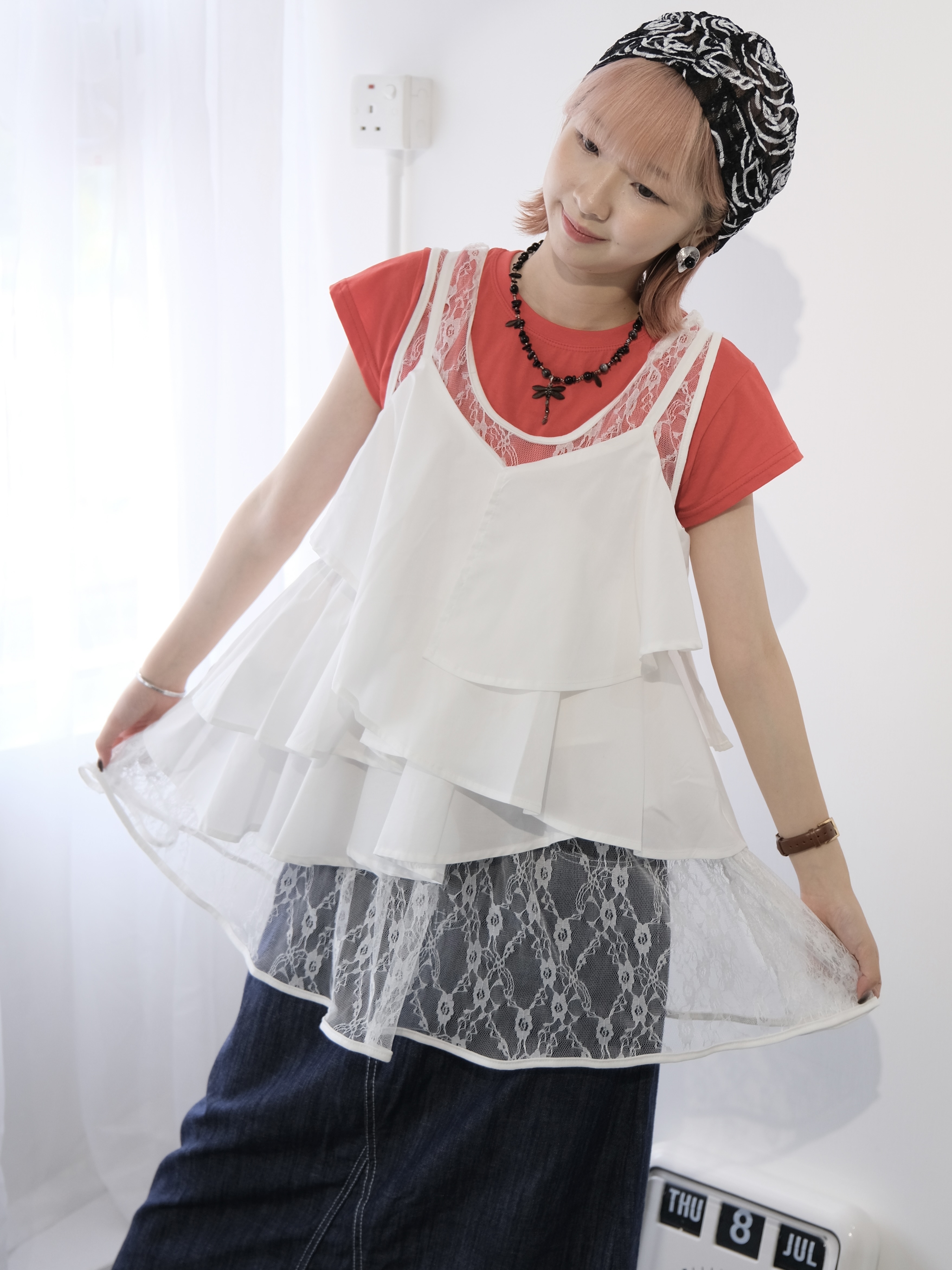 滑滑3層吊帶背心