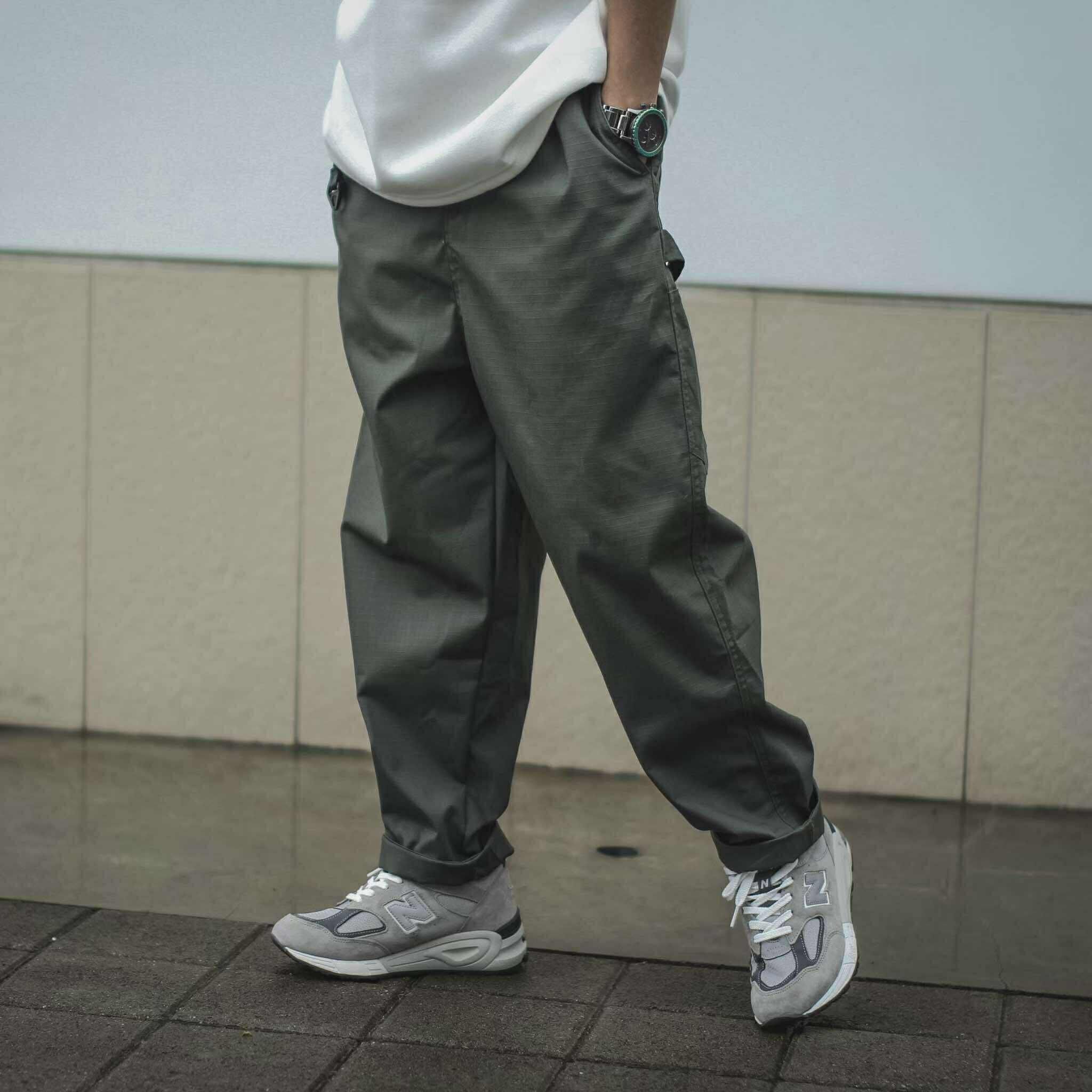 SBG 抗撕裂 素色 基本款 D扣腰帶 工裝 長褲 012