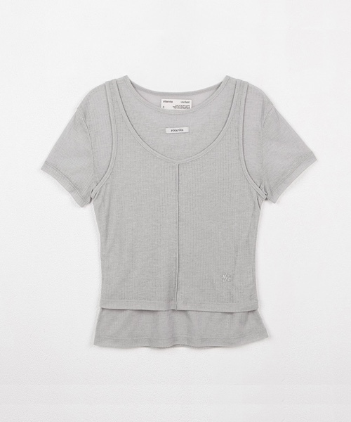 ROLAROLA NUBASIC TENCEL HALF T-SHIRT SET