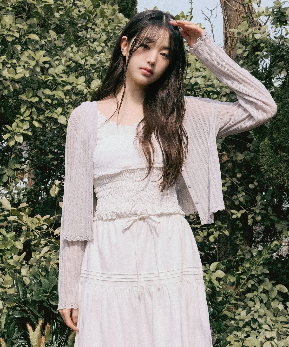 ROLAROLA LACE DETAIL CARDIGAN