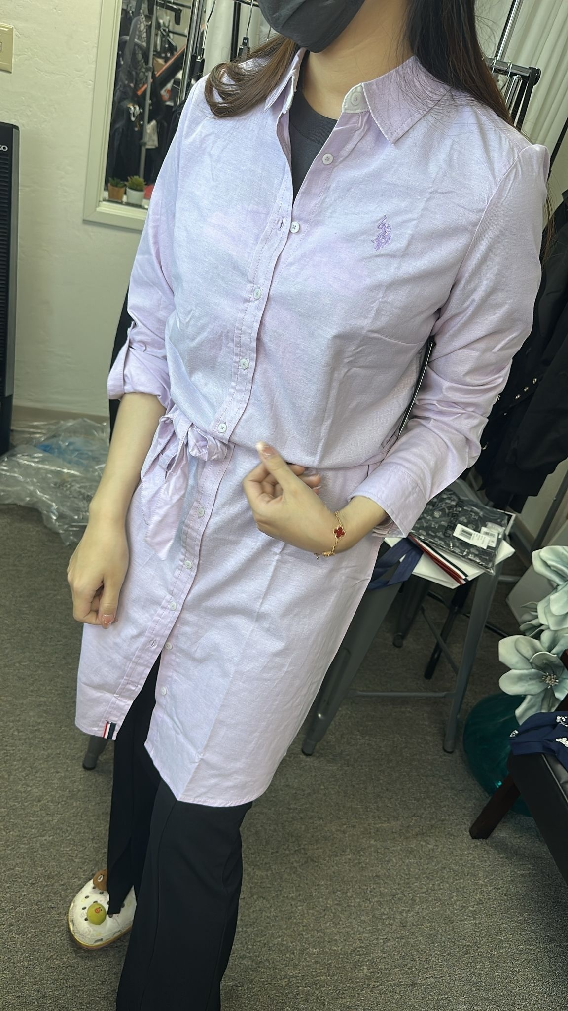 【直播】U.S. POLO ASSN LL071618 女裝連身裙(粉紫色)(214982-YI00A)