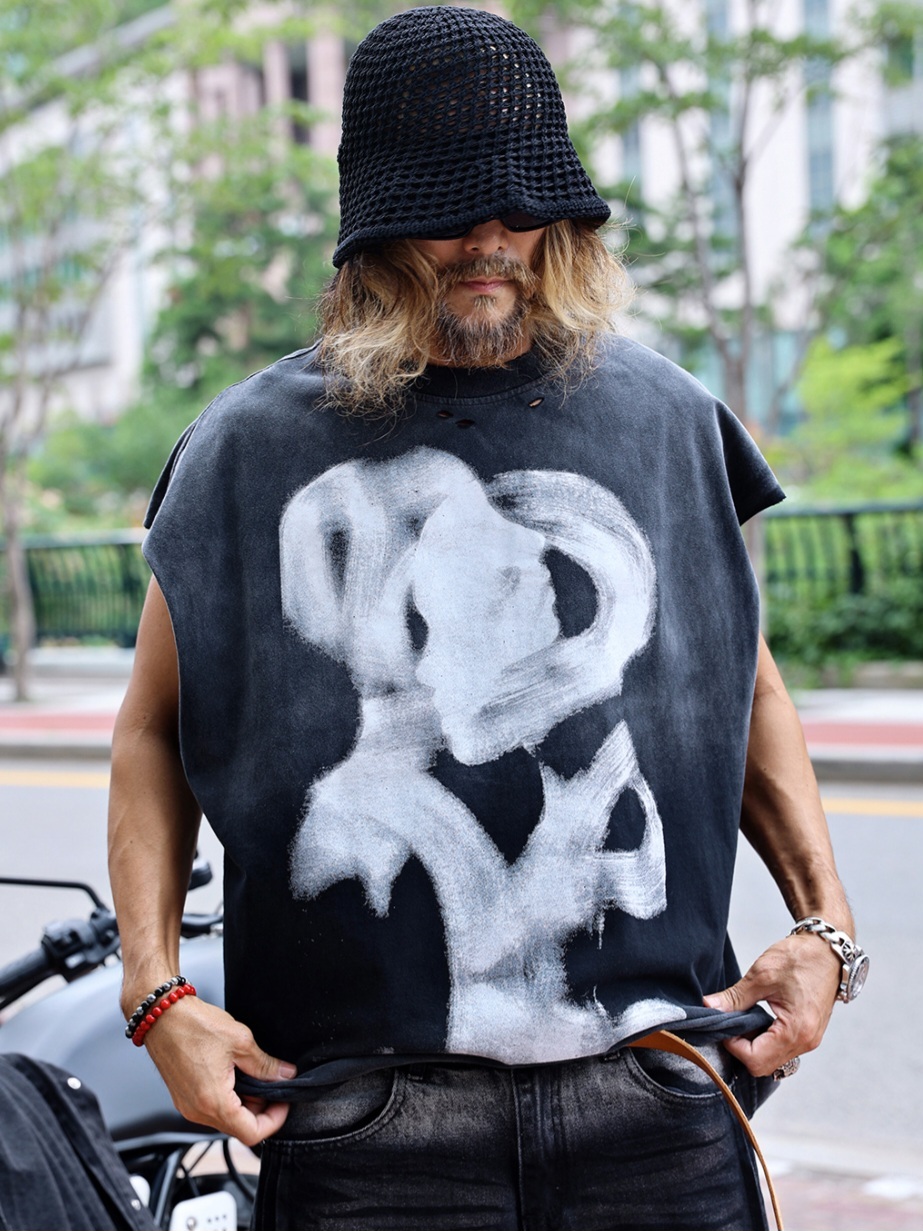 臉刷印刷損壞背心