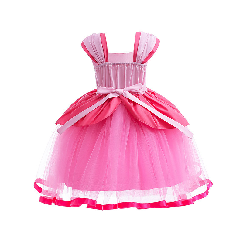 萬聖節 超級瑪利歐碧姬公主 短裙款 90-130cm #E61