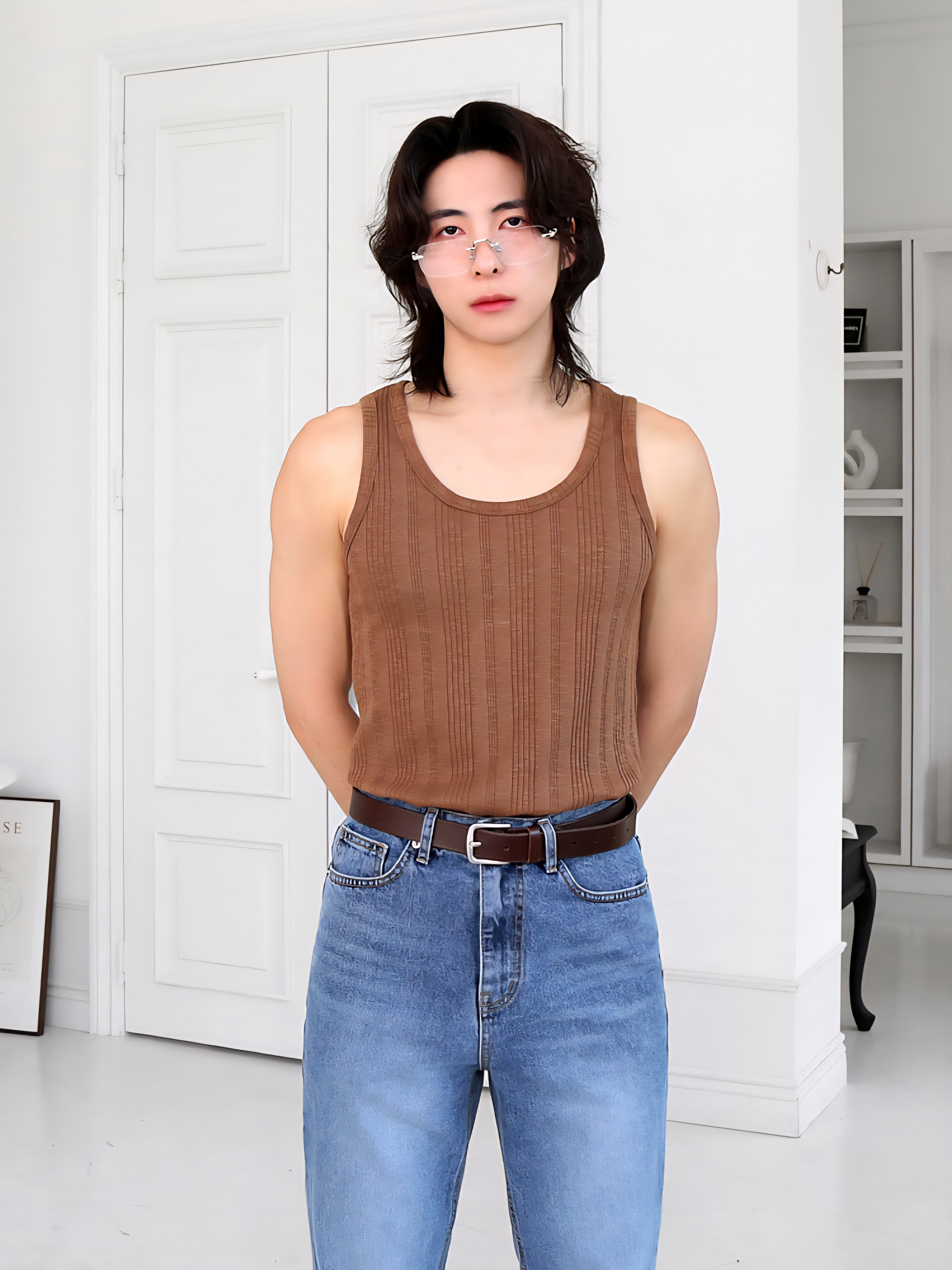 奶油系羅紋背心