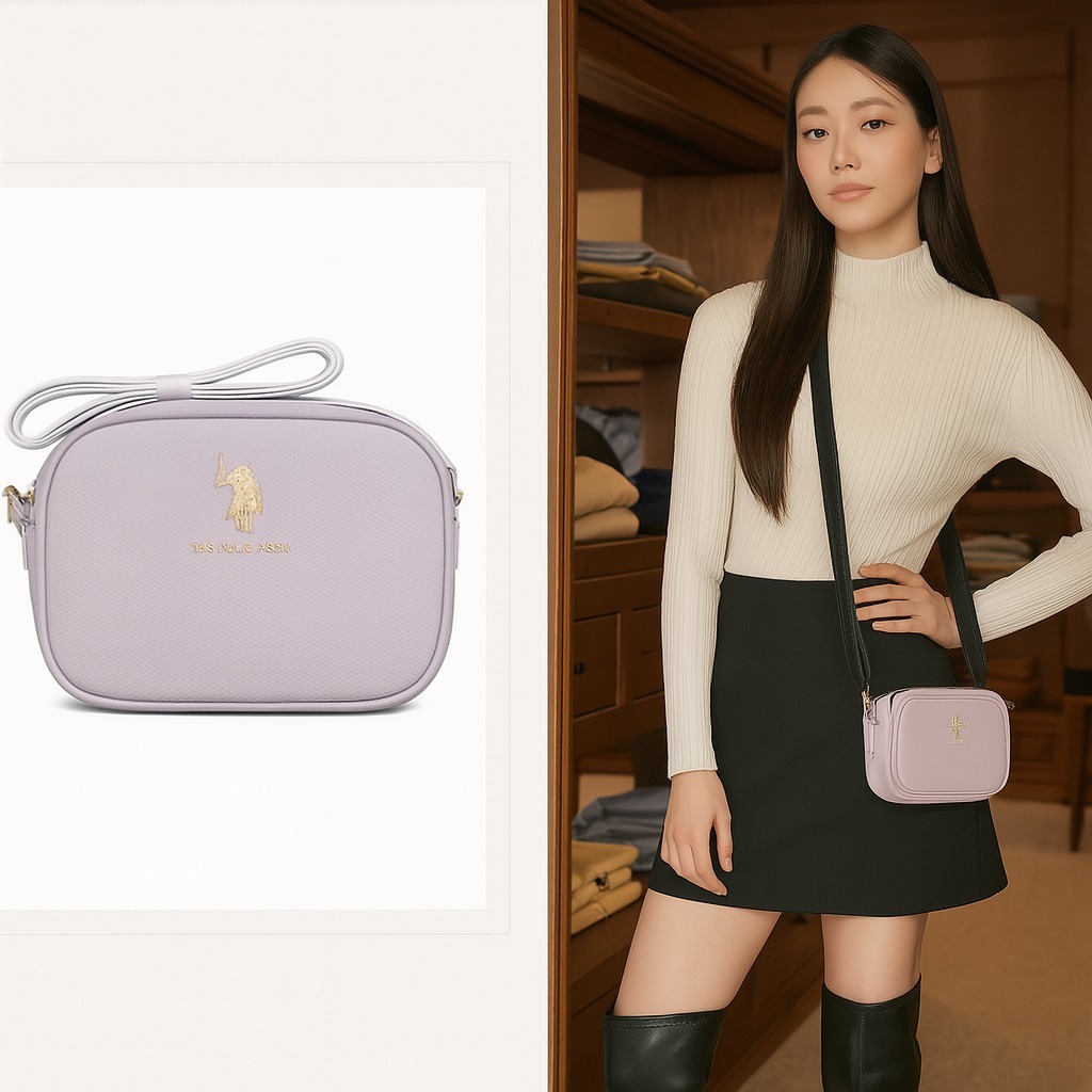 【直播】U.S. POLO ASSN LL071627 經典拉鏈斜咩包(27A278-AA00A)